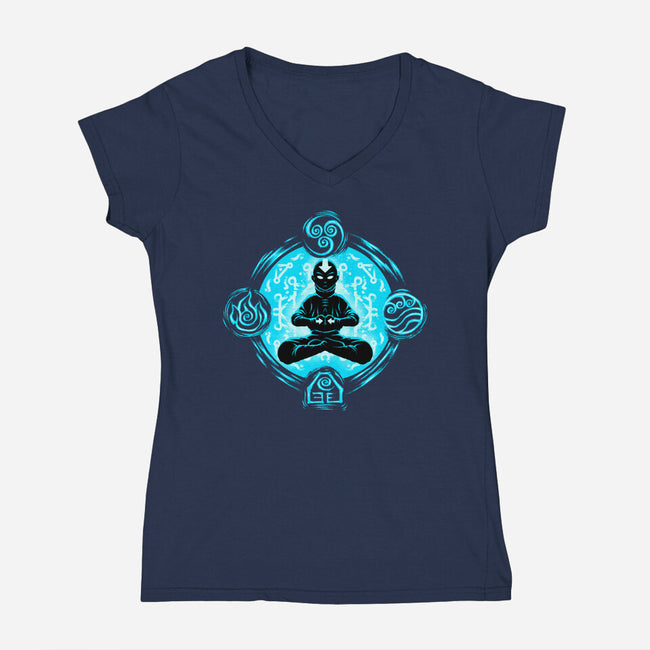 Harmony Of Elements-Womens-V-Neck-Tee-rmatix