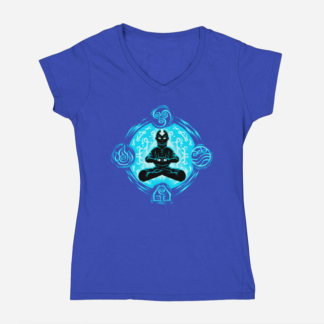 Harmony Of Elements-Womens-V-Neck-Tee-rmatix