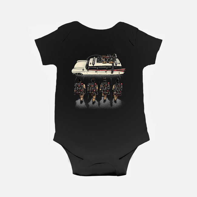 Time To Answer The Call-Baby-Basic-Onesie-glitchygorilla