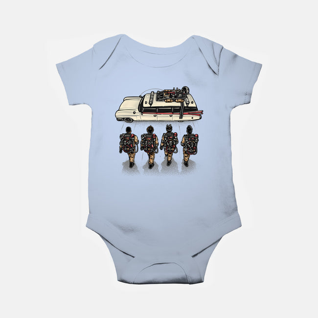 Time To Answer The Call-Baby-Basic-Onesie-glitchygorilla