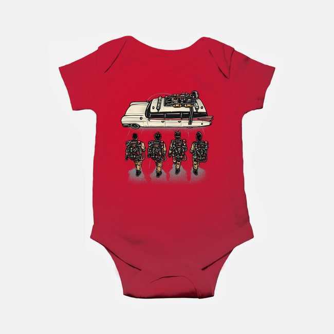 Time To Answer The Call-Baby-Basic-Onesie-glitchygorilla