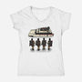 Time To Answer The Call-Womens-V-Neck-Tee-glitchygorilla