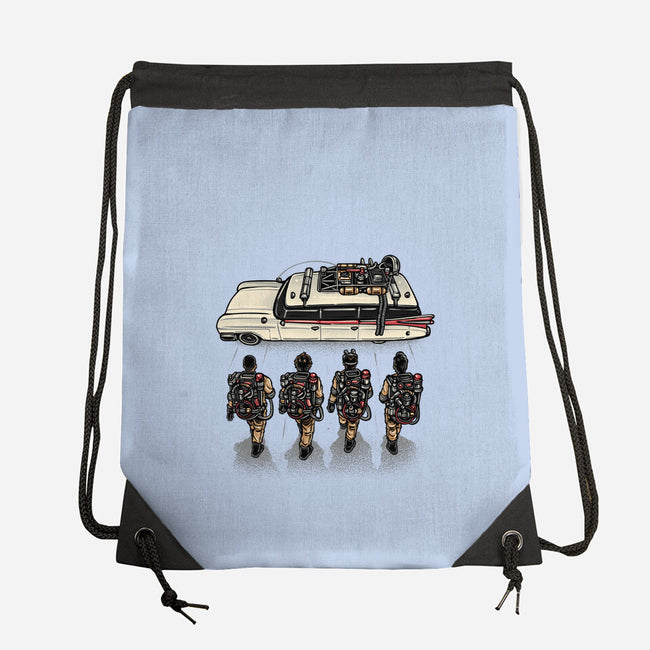 Time To Answer The Call-None-Drawstring-Bag-glitchygorilla