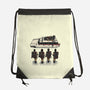 Time To Answer The Call-None-Drawstring-Bag-glitchygorilla