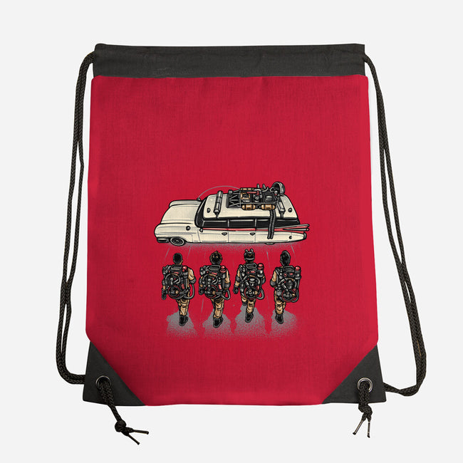 Time To Answer The Call-None-Drawstring-Bag-glitchygorilla