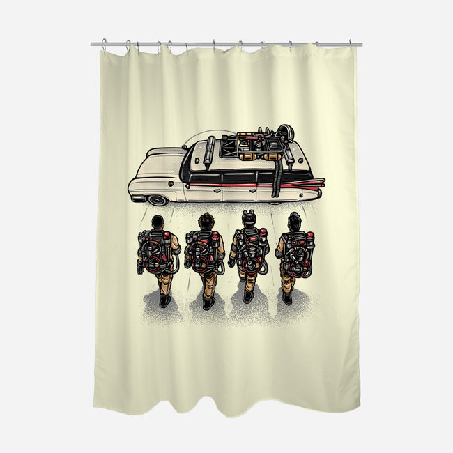 Time To Answer The Call-None-Polyester-Shower Curtain-glitchygorilla