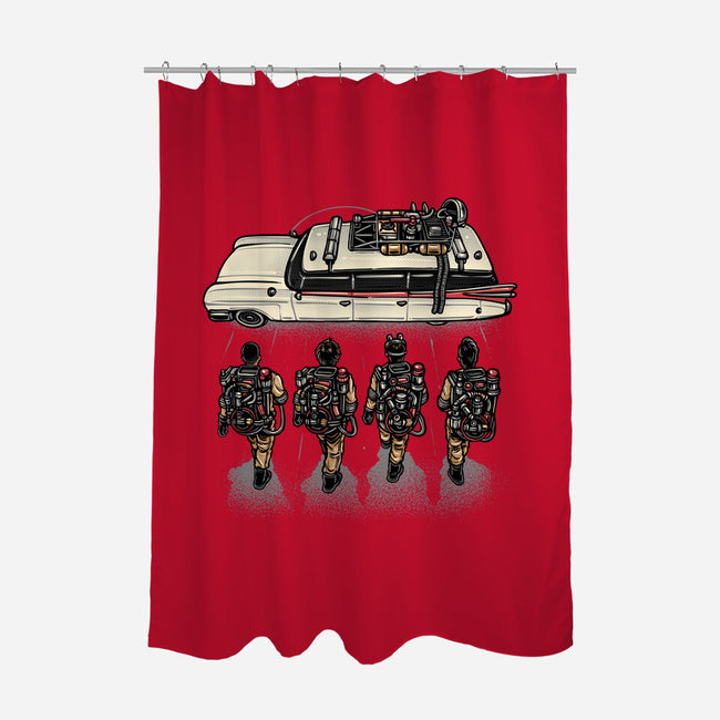 Time To Answer The Call-None-Polyester-Shower Curtain-glitchygorilla