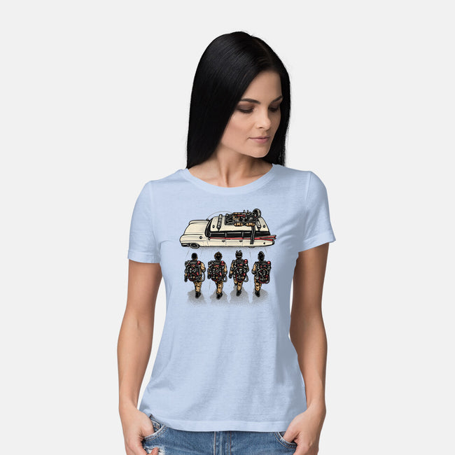 Time To Answer The Call-Womens-Basic-Tee-glitchygorilla