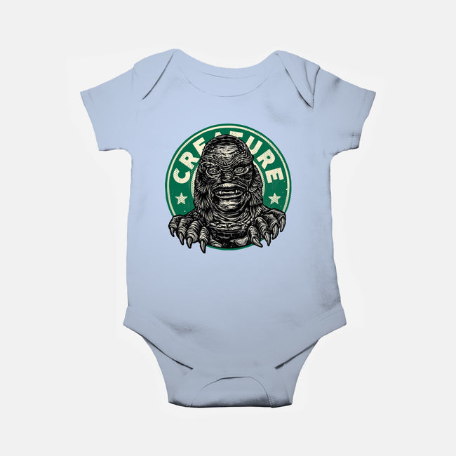 Become The Creature-Baby-Basic-Onesie-glitchygorilla