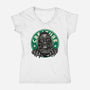 Become The Creature-Womens-V-Neck-Tee-glitchygorilla