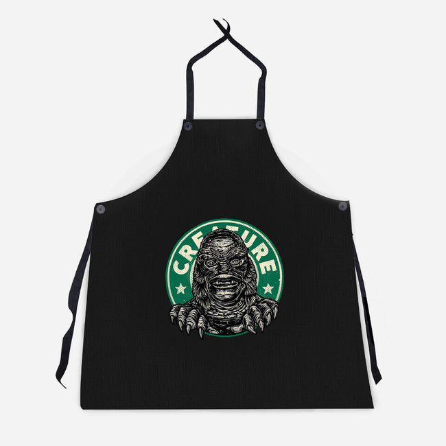 Become The Creature-Unisex-Kitchen-Apron-glitchygorilla