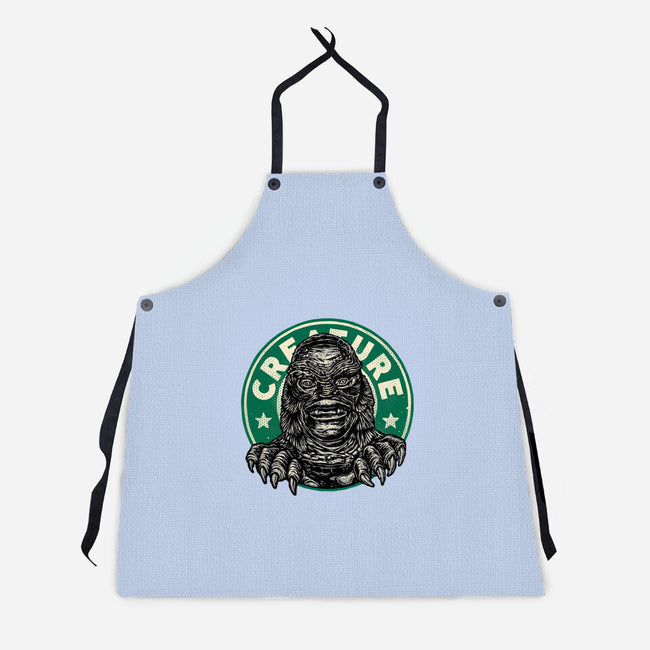 Become The Creature-Unisex-Kitchen-Apron-glitchygorilla