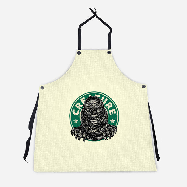 Become The Creature-Unisex-Kitchen-Apron-glitchygorilla
