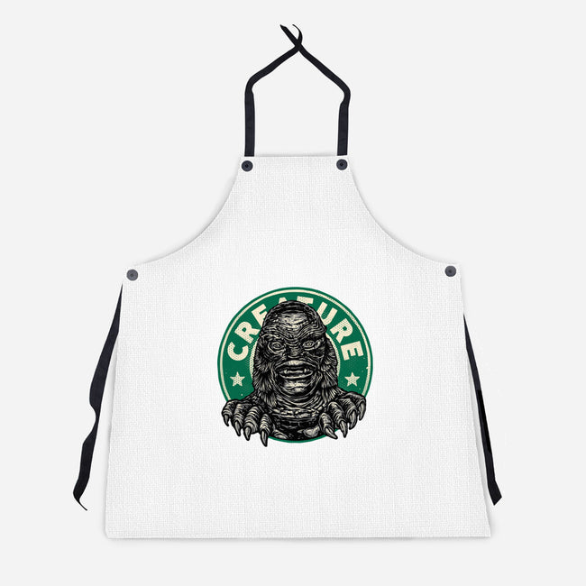 Become The Creature-Unisex-Kitchen-Apron-glitchygorilla