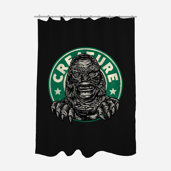 Become The Creature-None-Polyester-Shower Curtain-glitchygorilla