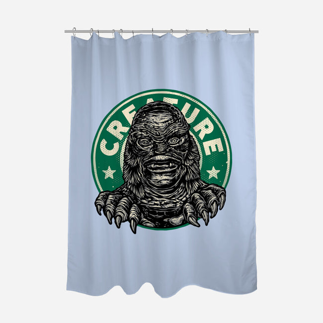 Become The Creature-None-Polyester-Shower Curtain-glitchygorilla