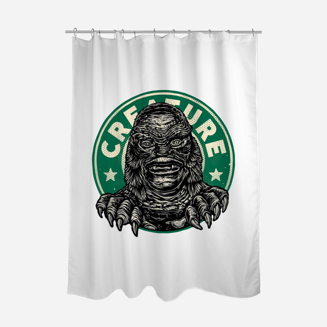 Become The Creature-None-Polyester-Shower Curtain-glitchygorilla