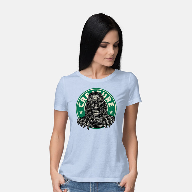 Become The Creature-Womens-Basic-Tee-glitchygorilla