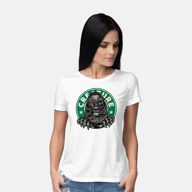 Become The Creature-Womens-Basic-Tee-glitchygorilla