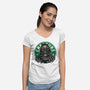 Become The Creature-Womens-V-Neck-Tee-glitchygorilla