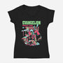 Evangelion Impact Time-Womens-V-Neck-Tee-Diego Gurgell