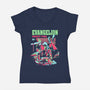 Evangelion Impact Time-Womens-V-Neck-Tee-Diego Gurgell