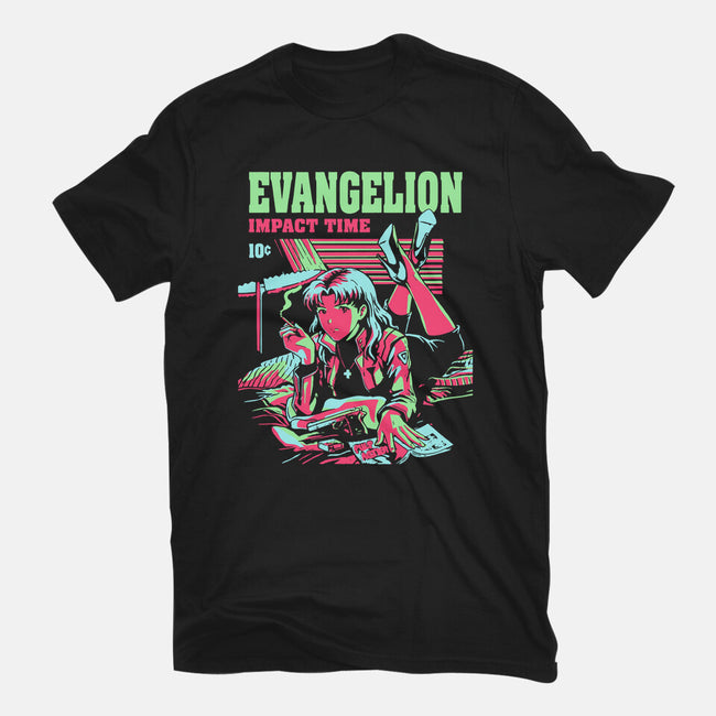 Evangelion Impact Time-Mens-Heavyweight-Tee-Diego Gurgell
