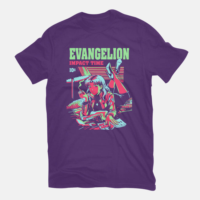 Evangelion Impact Time-Womens-Basic-Tee-Diego Gurgell