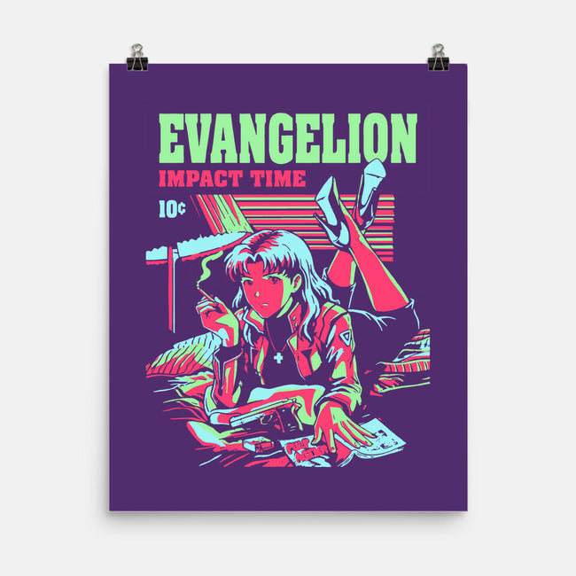 Evangelion Impact Time-None-Matte-Poster-Diego Gurgell