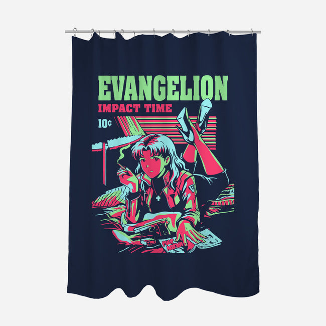 Evangelion Impact Time-None-Polyester-Shower Curtain-Diego Gurgell