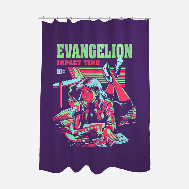 Evangelion Impact Time-None-Polyester-Shower Curtain-Diego Gurgell