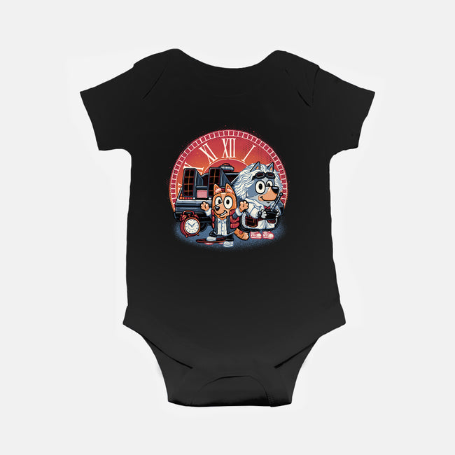 Bark In Time We Go-Baby-Basic-Onesie-glitchygorilla