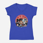 Bark In Time We Go-Womens-V-Neck-Tee-glitchygorilla
