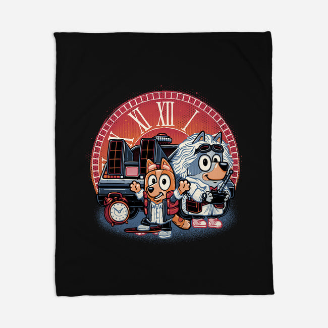 Bark In Time We Go-None-Fleece-Blanket-glitchygorilla