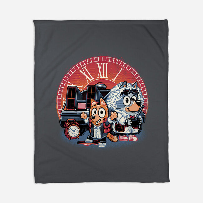 Bark In Time We Go-None-Fleece-Blanket-glitchygorilla