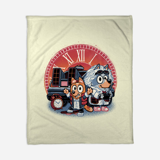 Bark In Time We Go-None-Fleece-Blanket-glitchygorilla