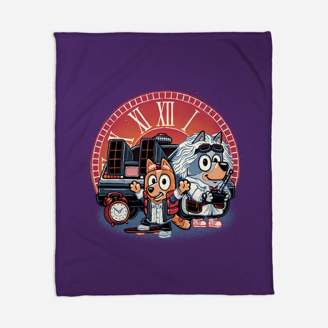 Bark In Time We Go-None-Fleece-Blanket-glitchygorilla
