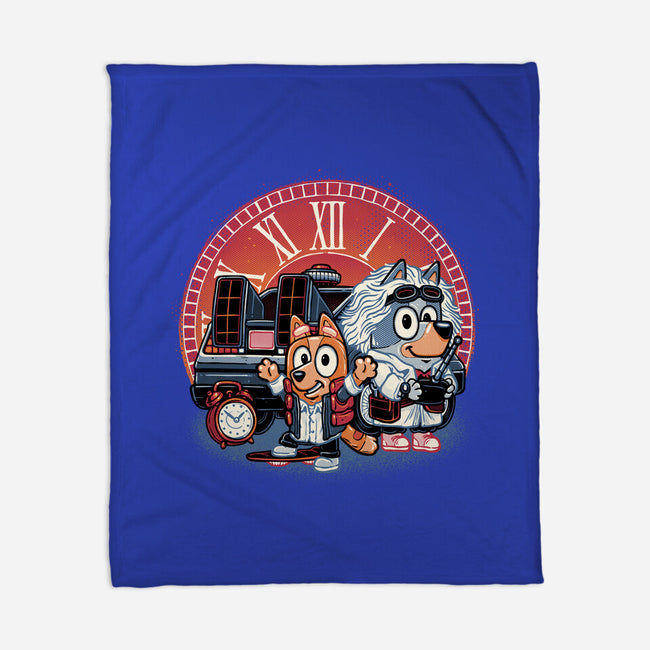 Bark In Time We Go-None-Fleece-Blanket-glitchygorilla