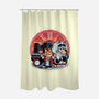 Bark In Time We Go-None-Polyester-Shower Curtain-glitchygorilla