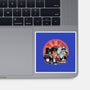 Bark In Time We Go-None-Glossy-Sticker-glitchygorilla