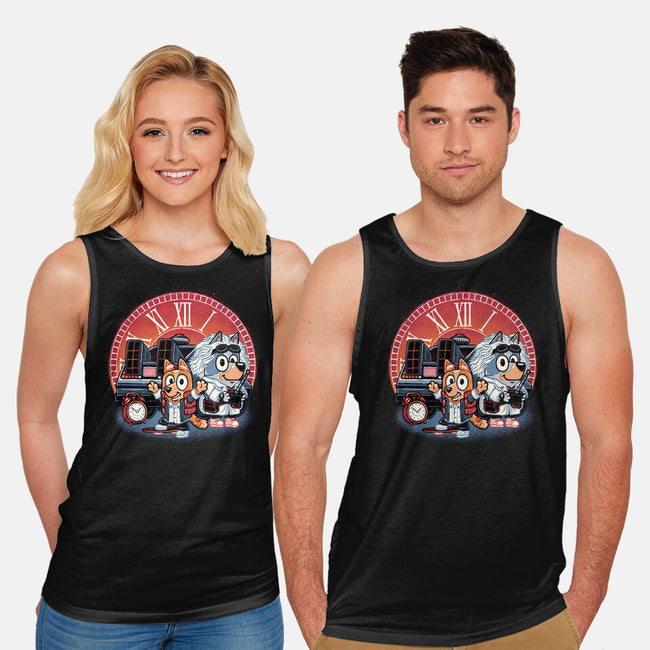 Bark In Time We Go-Unisex-Basic-Tank-glitchygorilla