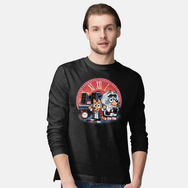 Bark In Time We Go-Mens-Long Sleeved-Tee-glitchygorilla