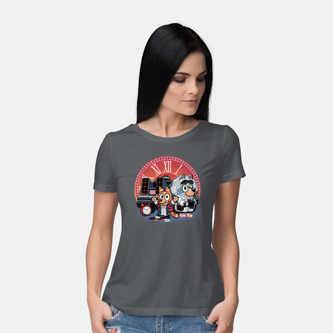 Bark In Time We Go-Womens-Basic-Tee-glitchygorilla