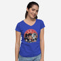 Bark In Time We Go-Womens-V-Neck-Tee-glitchygorilla