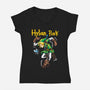 Hylian Punk-Womens-V-Neck-Tee-arace