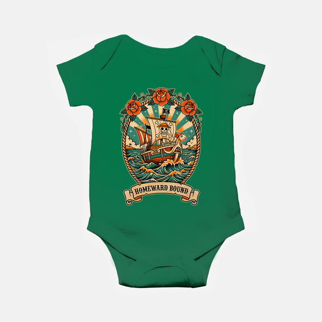 Oldschool Pirate Ship-Baby-Basic-Onesie-P1yu5h