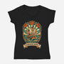 Oldschool Pirate Ship-Womens-V-Neck-Tee-P1yu5h