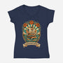 Oldschool Pirate Ship-Womens-V-Neck-Tee-P1yu5h