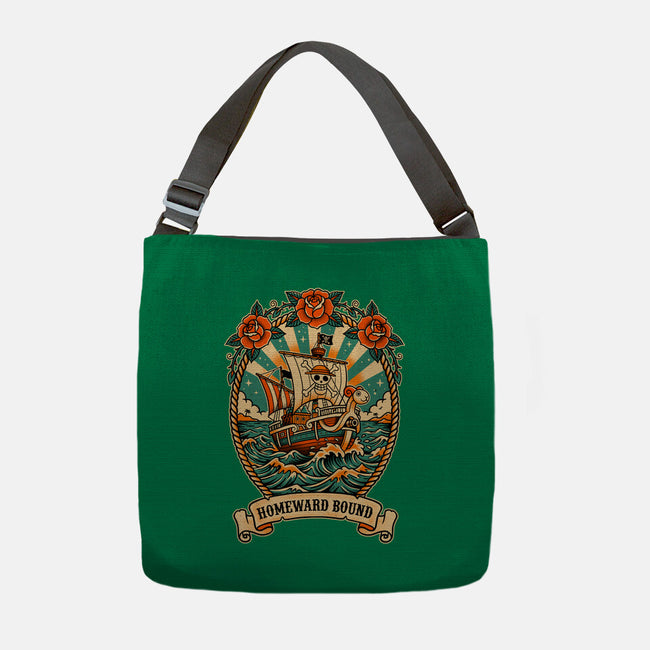 Oldschool Pirate Ship-None-Adjustable Tote-Bag-P1yu5h