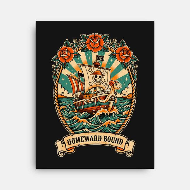 Oldschool Pirate Ship-None-Stretched-Canvas-P1yu5h